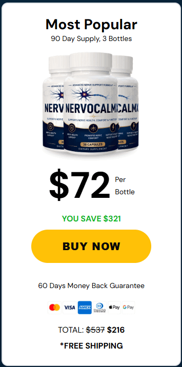 Order NervoCalmX 3 Bottles